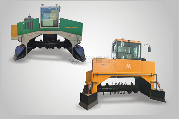 發(fā)酵行走式禽便有機(jī)肥大型翻拋機(jī)