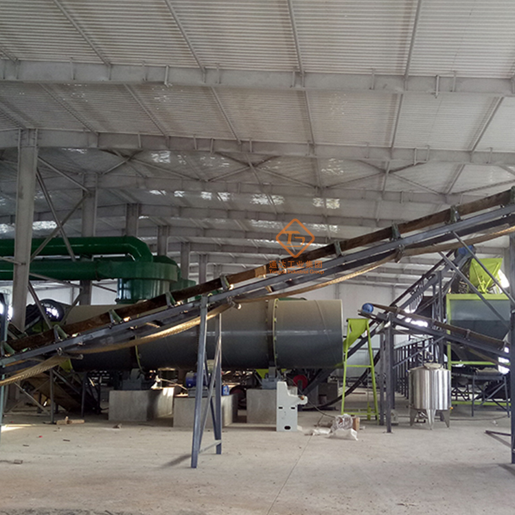 有機肥回轉(zhuǎn)式烘干爐時產(chǎn)70噸工藝流程及廠家報價多少錢
